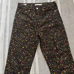 printed levi’s wedgie straight jeans sz 28